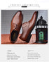 Elegant Men's Black Leather Oxfords for Formal Occasions - Perfect Wedding, Party, Office, and Business Shoes for Men